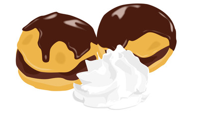 Profiteroles au chocolat