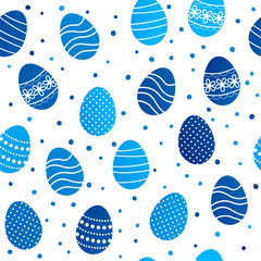 Seamless pattern with Easter eggs