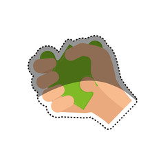 Puzzle piece symbol icon vector illustration graphic design