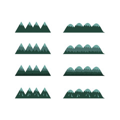 set of mountain ,cartoon vector