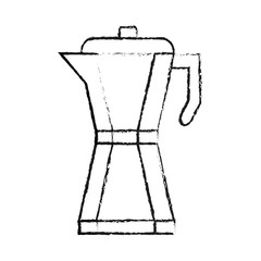 coffee press icon image vector illustration design 