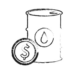 barrel oil industry icon image vector illustration design 