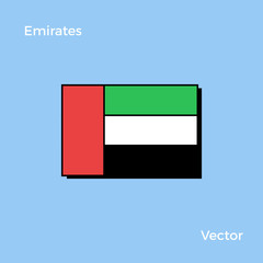 United Arab Emirates flag vector