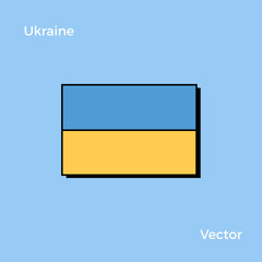 Ukraine Flag vector