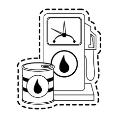 gas pump oil industry icon image vector illustration design 