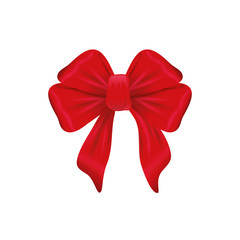 decorative ribbon bow icon vector illustration graphic design