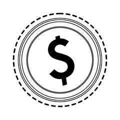 coin money icon image vector illustration design 