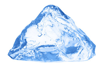 Obraz premium Piece of ice isolated on white background.