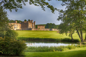 Fototapeta na wymiar The majestic Leeds castle situated in the Kent region of England.