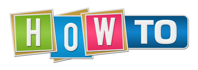 How To Colorful Squares Bar 