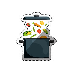 Delicious and fresh vegetables icon vector illustrration graphic design