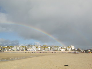 St Ives Cornwall - The Harbour - Rainbow