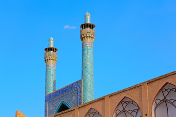 in iran old square mosque