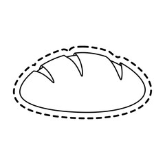 bread pastry icon image vector illustration design 