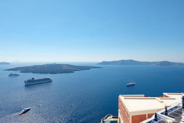 Santorini - The islands Nea Kameni and Palea Kameni