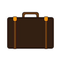 travel suitcase icon image vector illustration design
