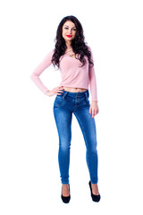 Portrait of beautiful young woman