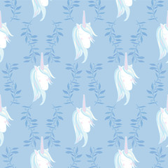 Unicorn Rainbow seamless pattern