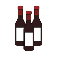 tinted glass liquor bottle icon image vector illustration design