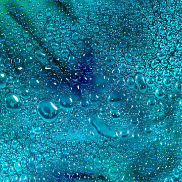 Abstract Water Drops Background