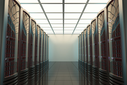 server room, telecommunications, data protection, 3d