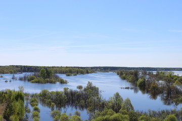 water.sky.clouds.Russia.summer.nature.landscape.river