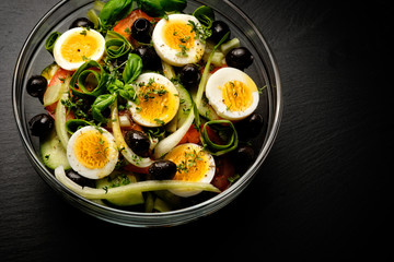 Pak Choi Salat mit Eier