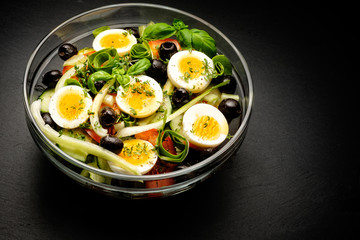 Pak Choi Salat mit Eier