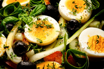 Pak Choi Salat mit Eier