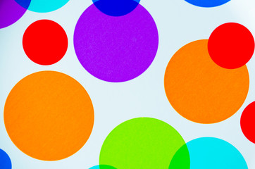 Bright vibrant circle patter for background or backdrop.  