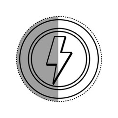 Ray electricity symbol icon vector illustration graphic design