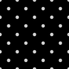 seamless silver dot glitter pattern on black background