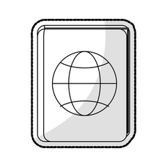 passport travel icon image vector illustration design