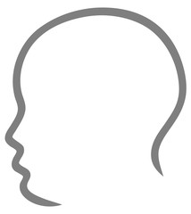 Zeichnung Kopf Silhouette 