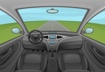 Fototapeta premium Car inside