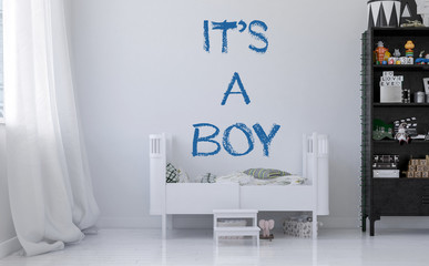 Announcing the birth of a boy