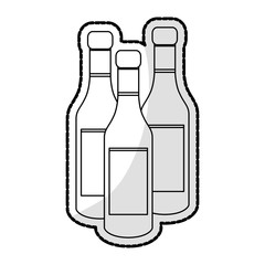 liquor bottle icon image vector illustration design