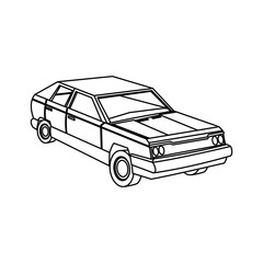 vintage car icon image vector illustration design