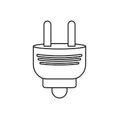 Electric plug isolated icon vector illustration graphic design