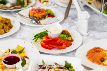 mixed vegetables on a white plate
