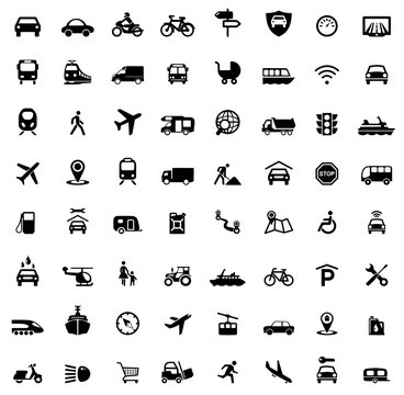 Icons Traffic and Mobility