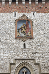 Saint Florian Gate in Krakow, Poland. - obrazy, fototapety, plakaty