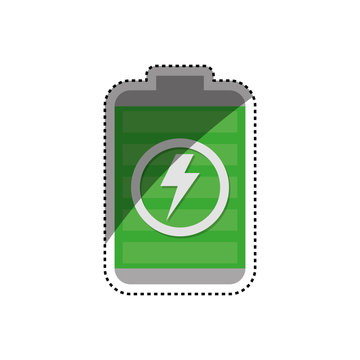 Electric battery symbol icon vector illustration graphic design