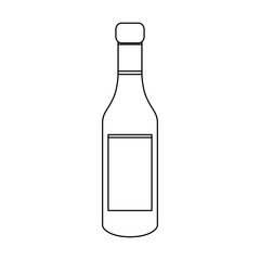 liquor bottle icon image vector illustration design
