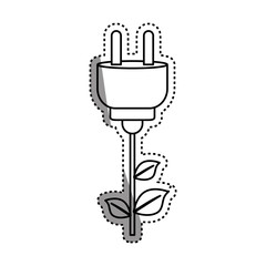 Green energy ecology icon vector illustration graphic design