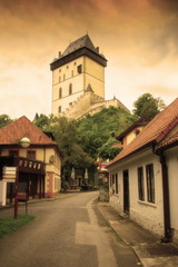 Fototapeta na wymiar Karlstein castle. Czech Republic.
