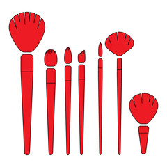 Makeup brush set