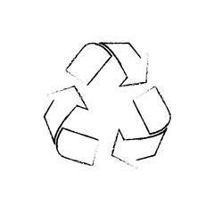 Recycle ecology symbol icon vector illustration graphic design