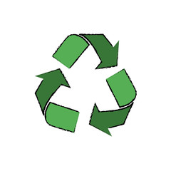 Obraz premium Recycle ecology symbol icon vector illustration graphic design