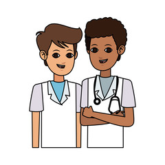 Fototapeta premium young male medical doctor icon image vector illustration design 